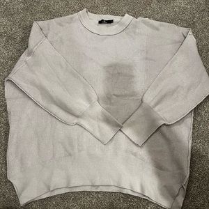 Grey oversized sweater